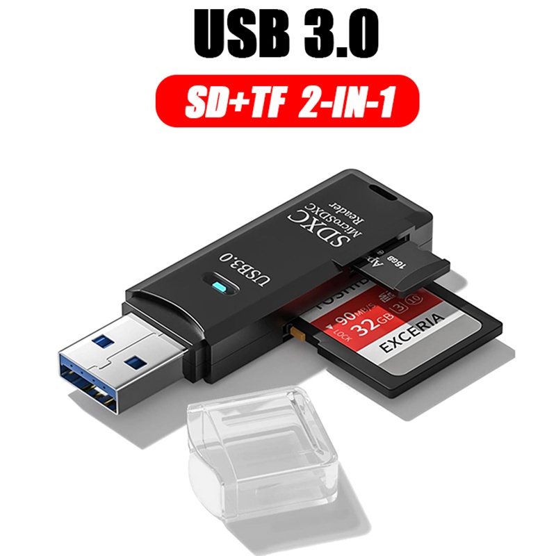 Home Assistant Sd - 2-in-1 USB 3.0 Kartenleser Tragbarer Micro-SD-Kartenleser