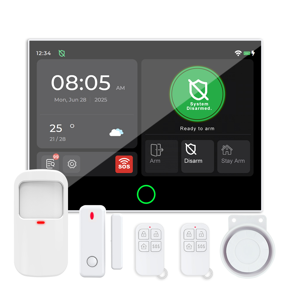 Motion Sensor Pir Wired - Neu eingetroffenes 7-Zoll-Touchscreen-4G-WiFi-System mit kabellosen kabelgebundenen