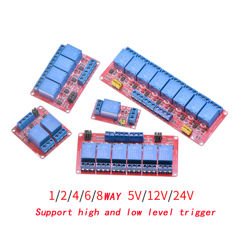 Relay 8 Channel Board - 1 2 4 6 8 Kanal