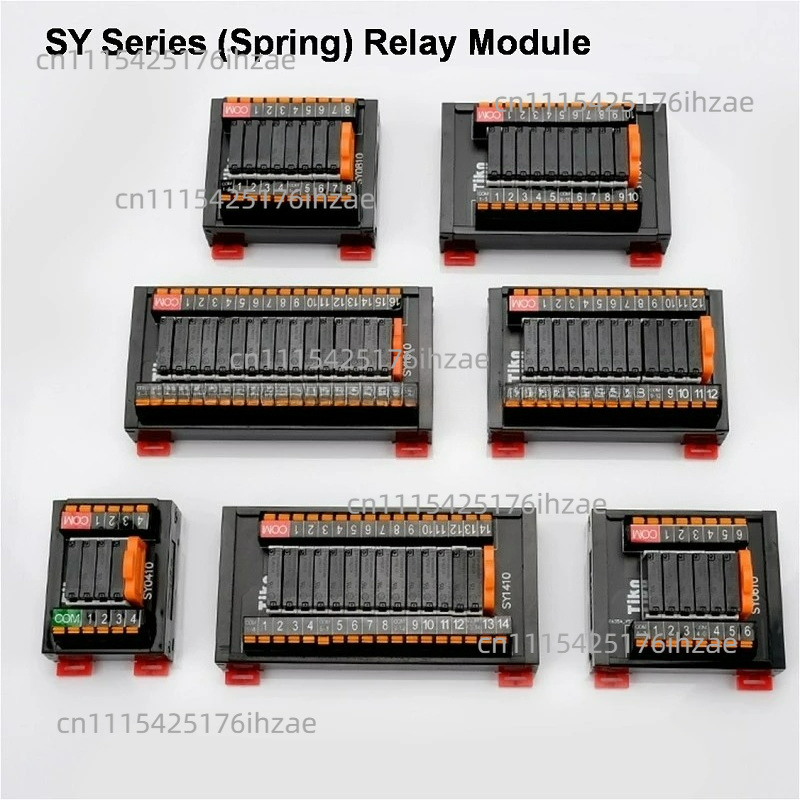 Relay 8 Channel Board - SK/SY Serie Relaismodul SPS-Verstärker DIN-Schienen-Platine Steckbares