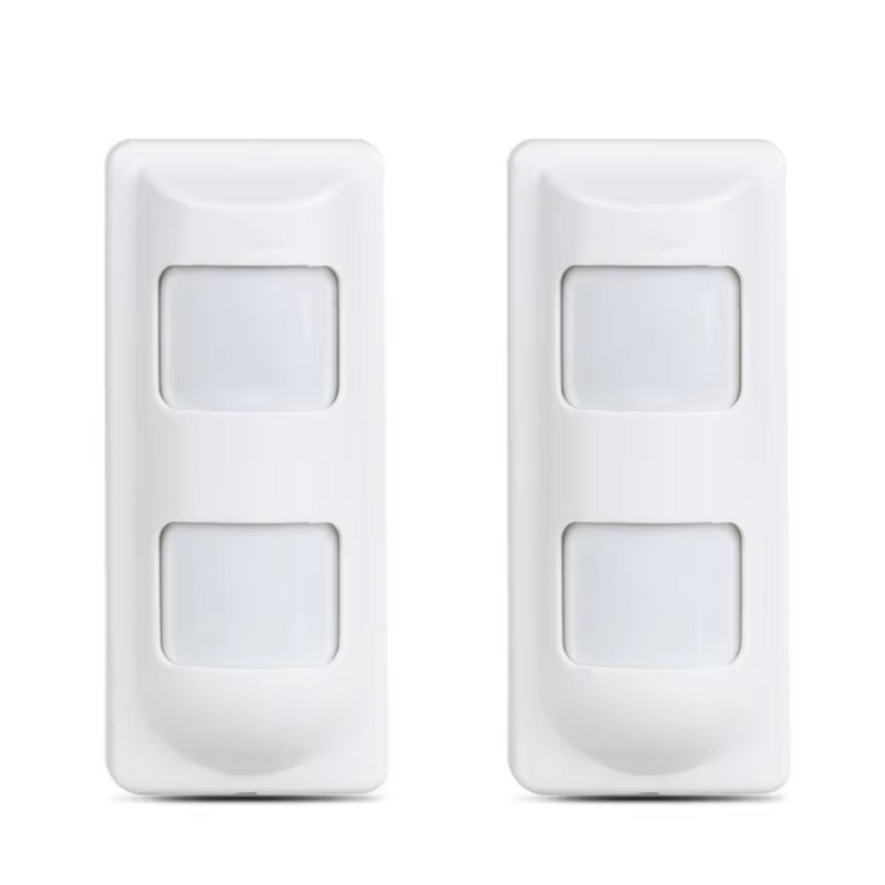 Motion Sensor Pir Wired - 2 Stück kabelgebundene 2PIR+Mikrowellen-Außen-PIR-Bewegungssensoren mit Anti-Masken-