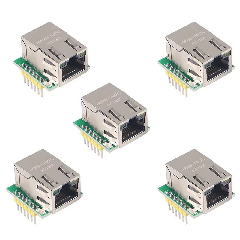 Ethernet Module W5500 - 3CGRO-USR-ES1 W5500 Ethernet-Netzwerkmodul 5 Stück SPI-Schnittstelle/Kompatibel