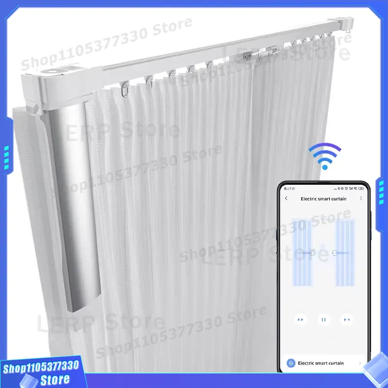 Home Automation System Design - Intelligentes elektrisches Vorhangschienensystem mit Motor für