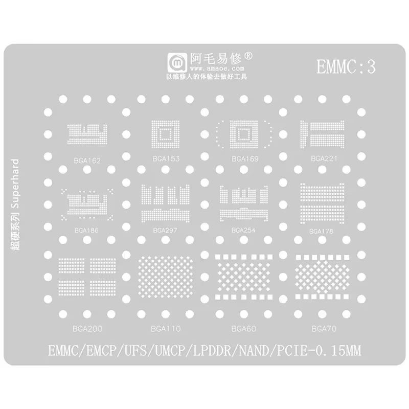 AMAOE EMMC3 BGA Reballing Scha – Tasmota Flash Tool Bewertung und Preis