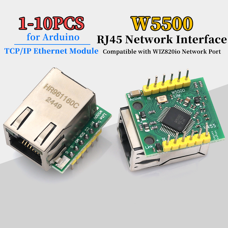 1/5/10 Stück W5500 Modul TCP/I – Ethernet Module W5500 Bewertung und Preis