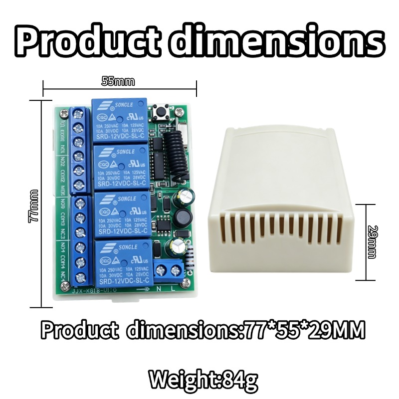 433 MHz AC 110V 220V 4-Kanal R – 433Mhz Receiver Module Bewertung und Preis