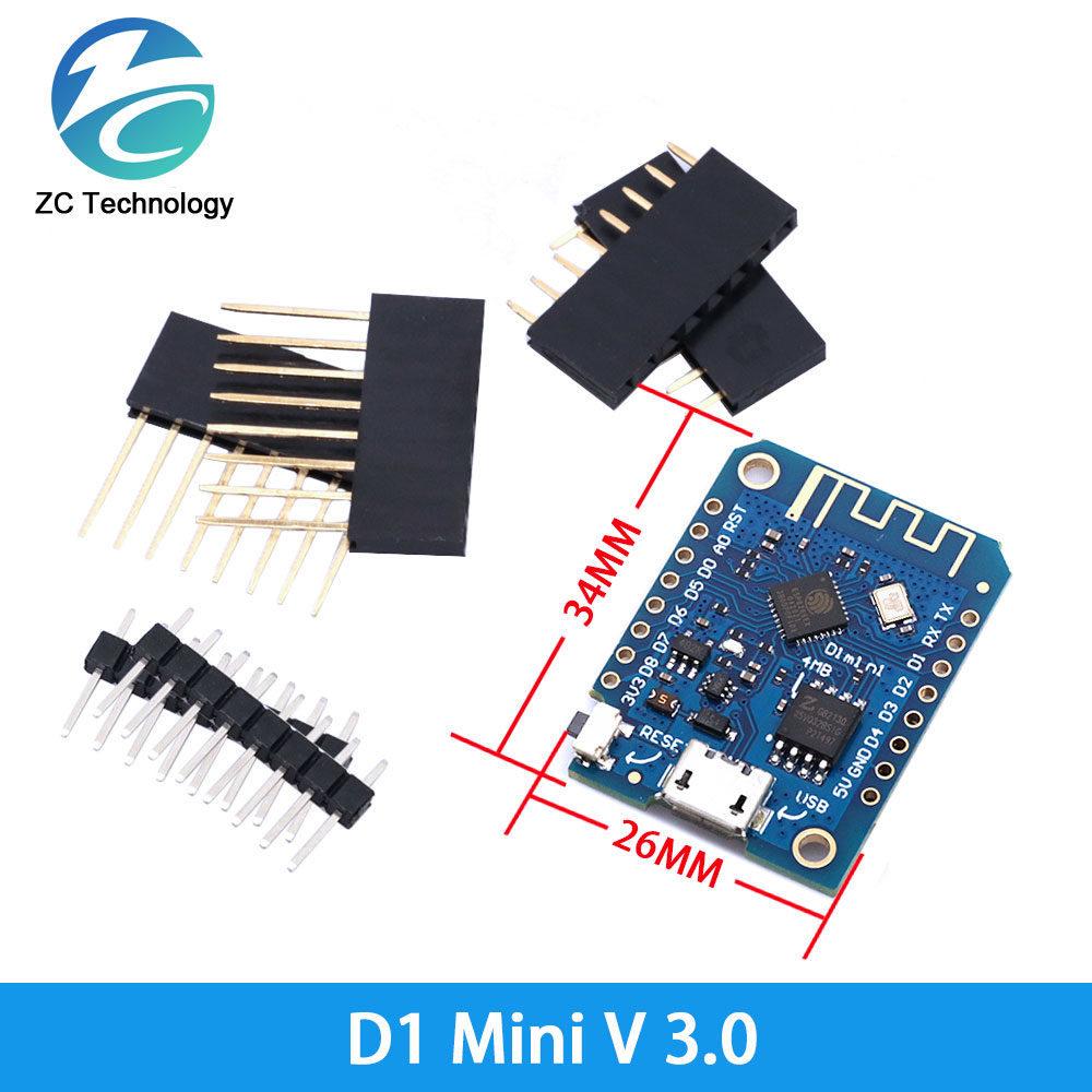 D1 Mini ESP8266 ESP-12F CH340G – Esp8266 Nodemcu Board Bewertung und Preis