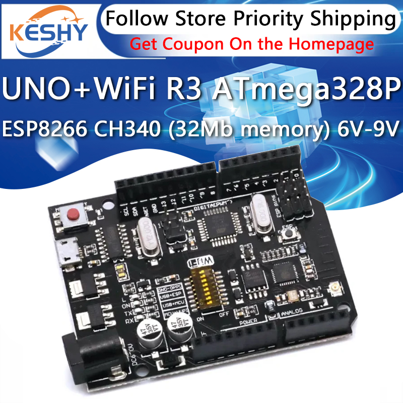 UNO+WiFi R3 ATmega328P+ESP8266 – Esp8266 Nodemcu Board Bewertung und Preis
